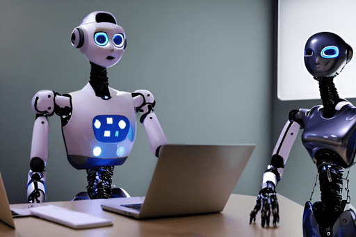 Robot on computer