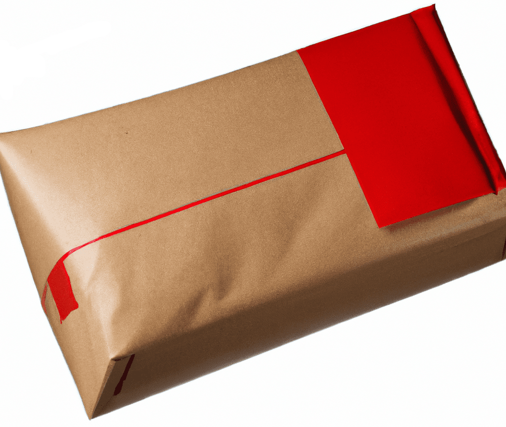 red-brown parcel