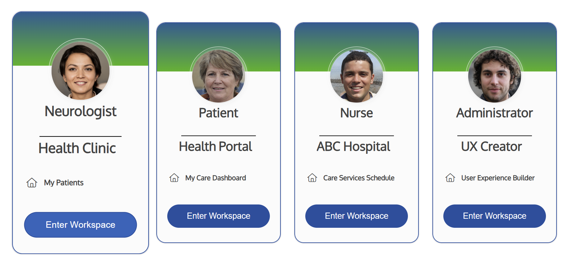 Healthcare workspaces